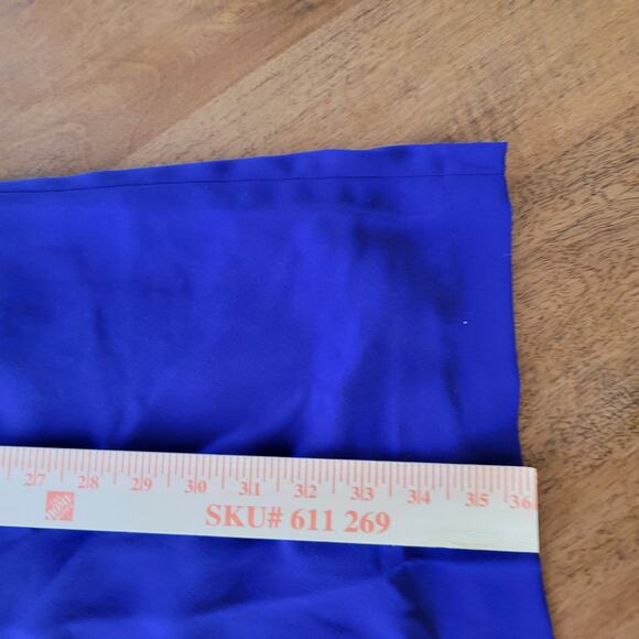 Ivanka Trump Dress Womens Sz 2 Blue with Gold Hardware Pleat Front Office Party - Picture 11 of 11